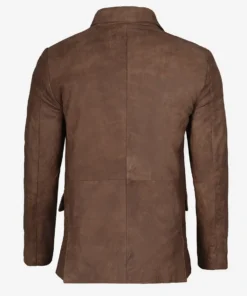 Lambskin Snuff Men's Brown Leather Blazer