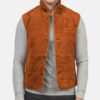 Men's Brown Suede Vest