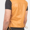 Men's Tan Brown Leather Vest