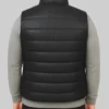 Men’s Black Christopher Puffer Leather Vest