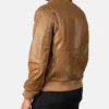 Men's Olive Coffmen Brown A2 Leather Bomber Jacket