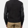 Men's Plain Hybrid Black Bomber Jacket