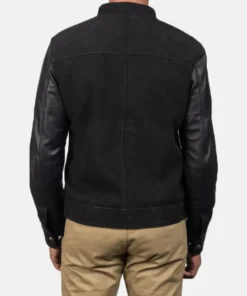 Men's Plain Hybrid Black Bomber Jacket