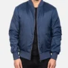 Men's Zack Blue Bomber Jacket