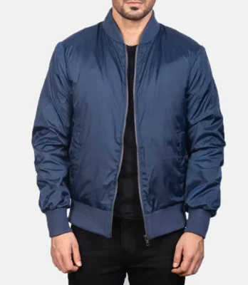 Men's Zack Blue Bomber Jacket