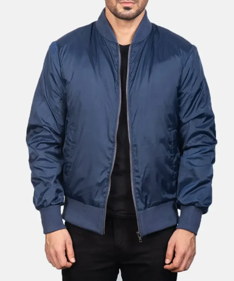 Men's Zack Blue Bomber Jacket