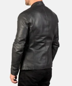 Men's Black Ionic Leather Jacket