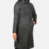 Women's Black Alina Shearling Leather Coat