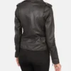 Women's Alison Brown Leather Biker Jacket