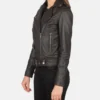 Women's Brown Alison Leather Biker Jacket