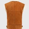 Women’s Ballerina Brown Shearling Leather Vest