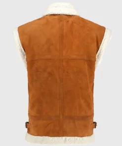 Women’s Ballerina Brown Shearling Leather Vest