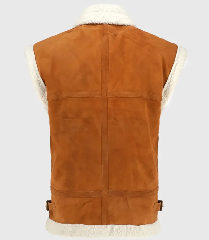 Women’s Ballerina Brown Shearling Leather Vest
