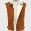 Women’s Ballerina Brown Shearling Leather Vest