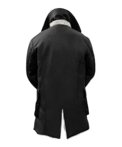 Men's Bane Swedish Bomber Real Leather Black Winter Coat