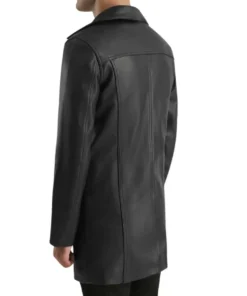 Men's Black Leather Coat