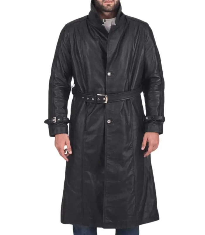 Men's Black Trench Coat