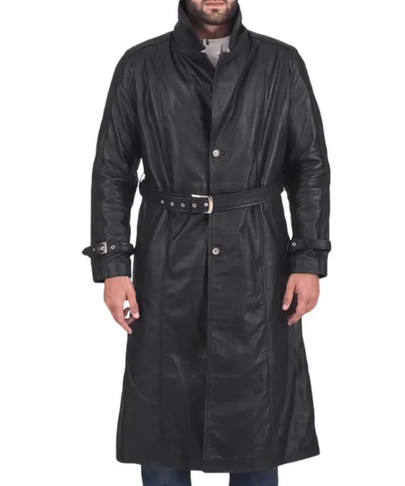 Men's Black Trench Coat