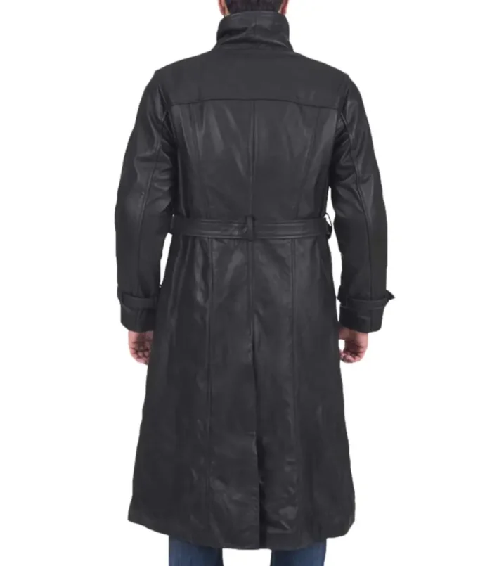 Men's Black Trench Coat