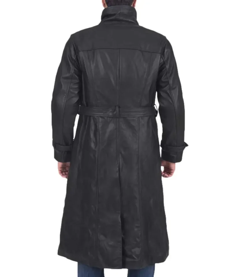 Men's Black Trench Coat