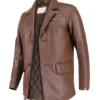 Men’s Carter Classic Brown Leather Car Coat