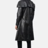 Men's Black Classic Leather Duster