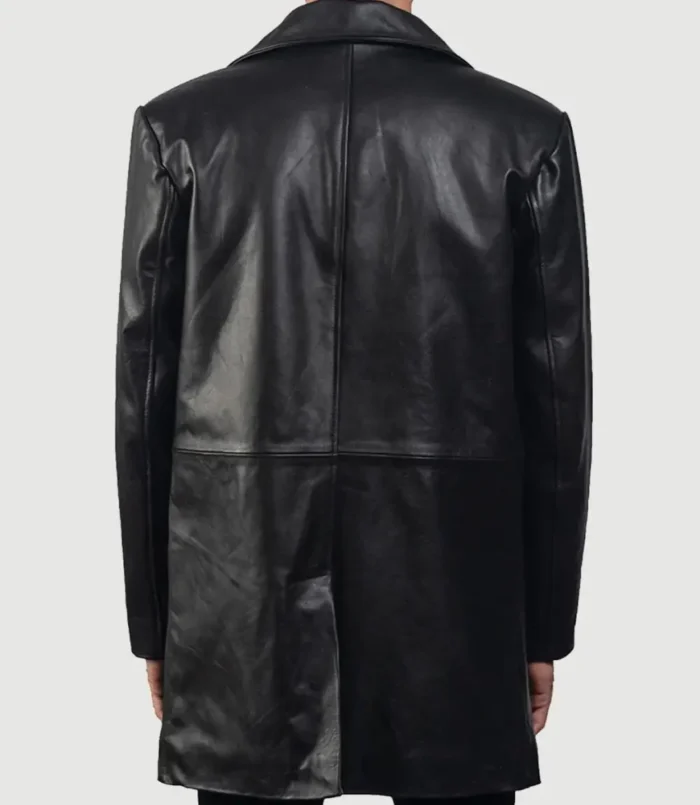 Men's Black Classmith Leather Coat