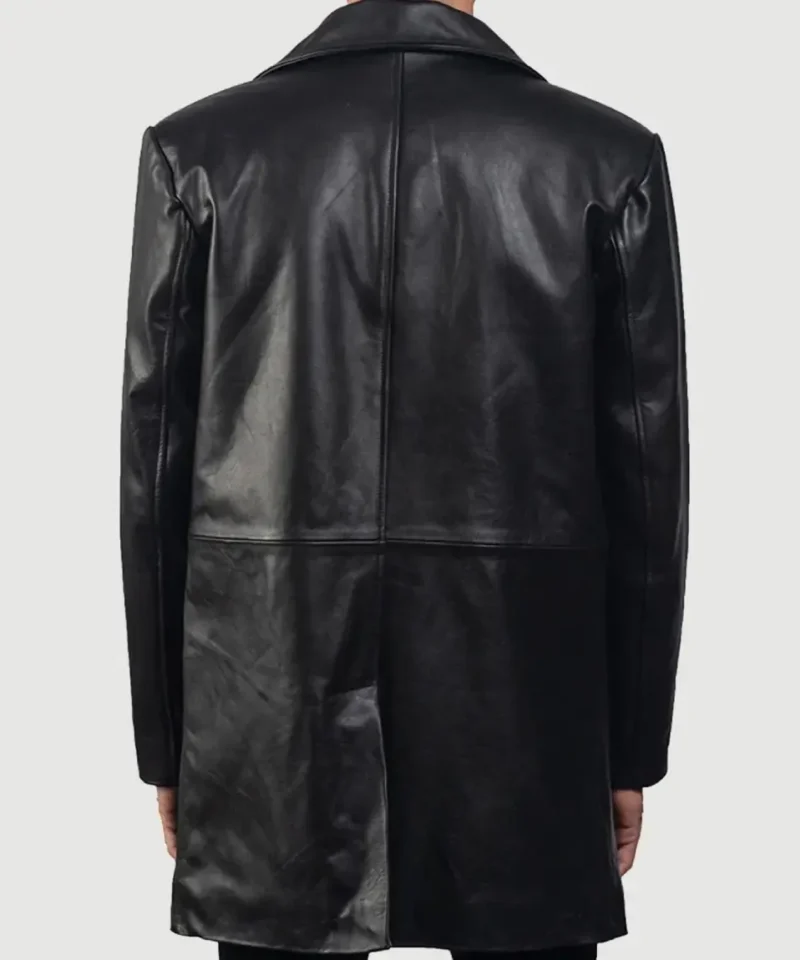Men's Black Classmith Leather Coat