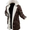 Men's Dark Brown Sherpa Coat Fall & Winter Coat