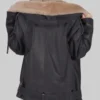 Women's Black Debra B-3 Bomber Leather Jacket