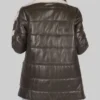 Women's Debra Grey B-3 Bomber Leather Jacket