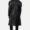 Men's Black Deux Leather Duster