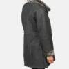 Women's Black Erica Shearling Leather Coat