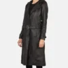 Women's Brown Fixon Hooded Trench Coat