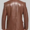 Men’s Brown Henry Classic Leather Blazer