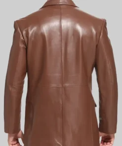 Men’s Brown Henry Classic Leather Blazer