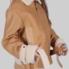Jenna Tan B-3 Bomber Leather Jacket