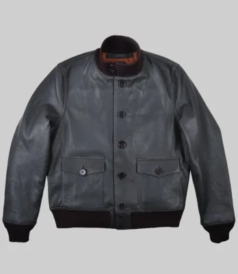 Women’s Juniper Black A-1 Bomber Leather Jacket