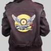Women's Brown Kim G-1 Flight Leather Jacket