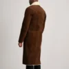 Men's Brown Kolby Suede Shearling Coat