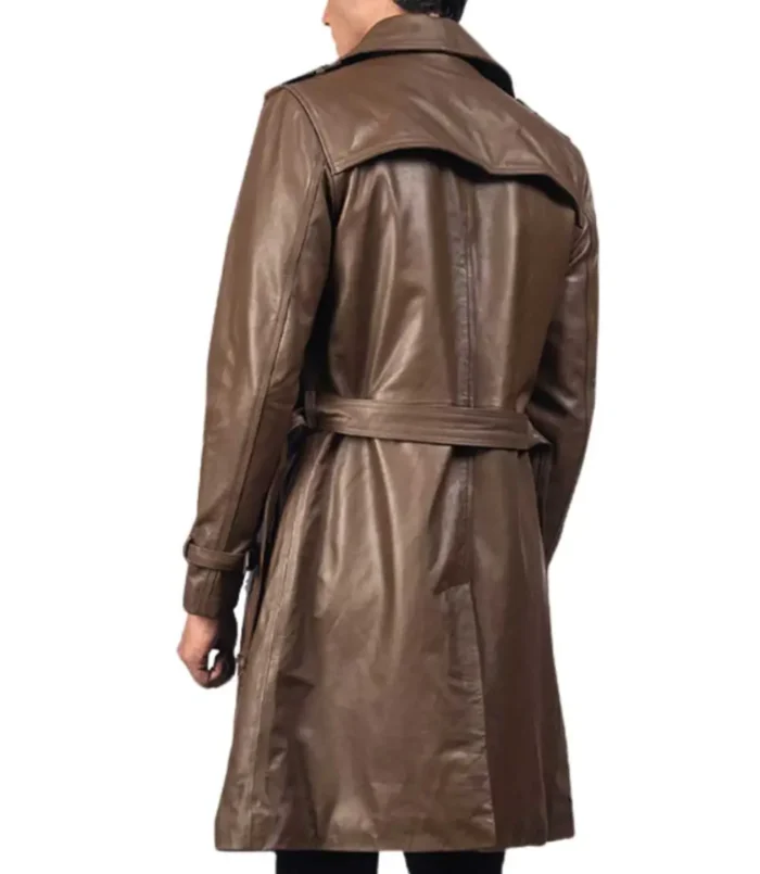 Men's Leather Duster Coat