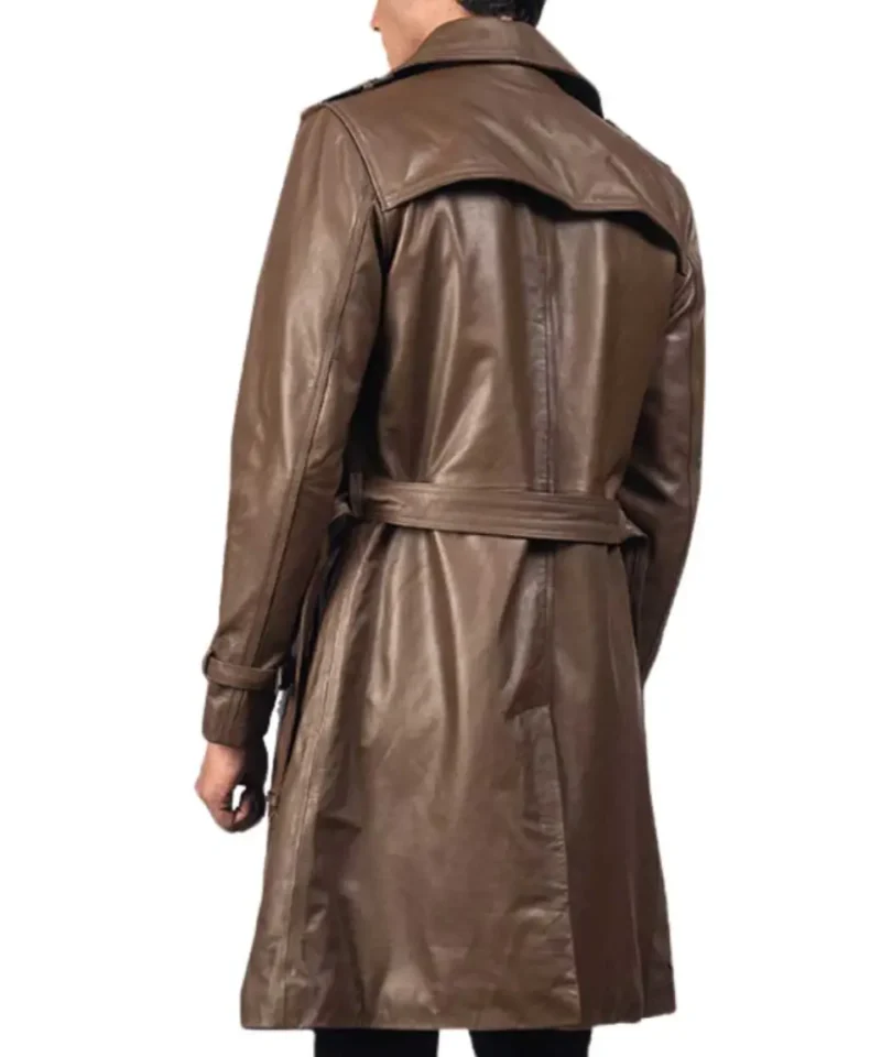 Men's Leather Duster Coat