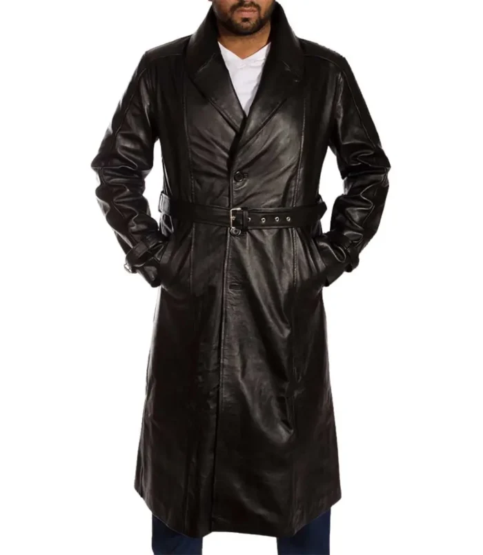 Men's Leather Trench Coat​