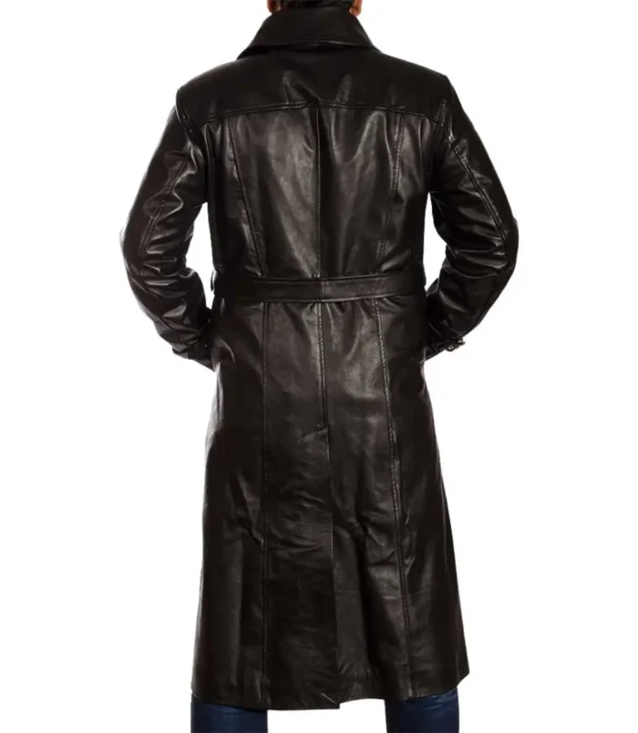 Men's Leather Trench Coat​