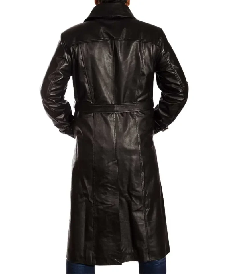 Men's Leather Trench Coat​