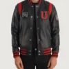 Men's Liberte USA Black Leather Varsity Jacket