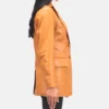 Women's Tan Brown Marilyn Leather Blazer