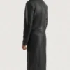 Men's Black Mateo Leather Single Breasted Coat