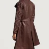 Women's Maroon Missoni Leather Trench Coat