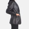Women's Brown Norma Leather Blazer